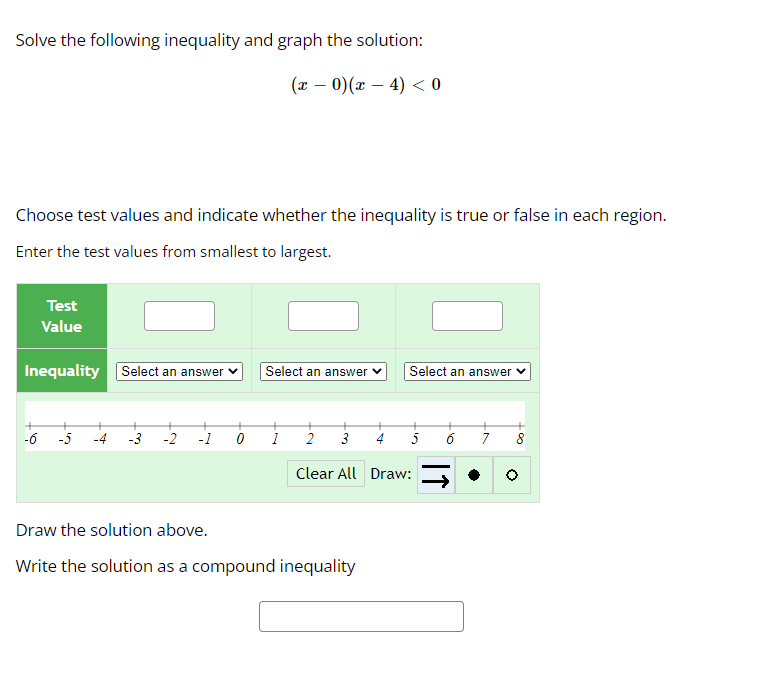 Solved Solve the following inequality and graph the | Chegg.com