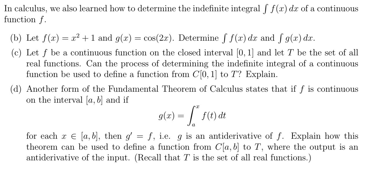 Solved Problem 7 In Calculus We Learned That If F Is Rea Chegg Com