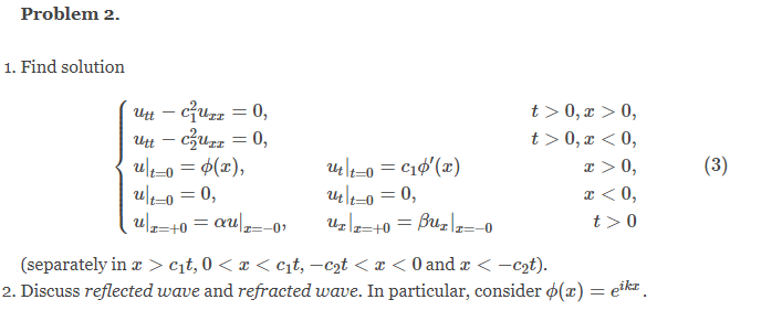 Solved 1. Find solution | Chegg.com