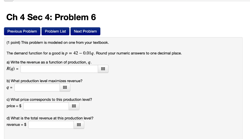 Solved Ch 4 Sec 4: Problem 6 Previous Problem Problem List | Chegg.com