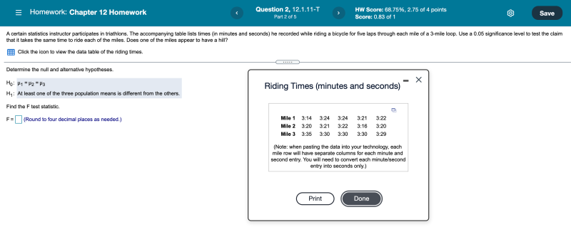 Solved = Homework: Chapter 12 Homework Question 2, 12.1.11-T | Chegg.com