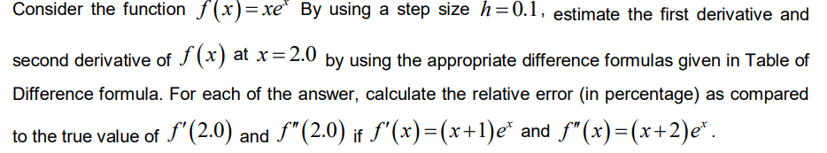 Solved Consider the function f(x)= xe