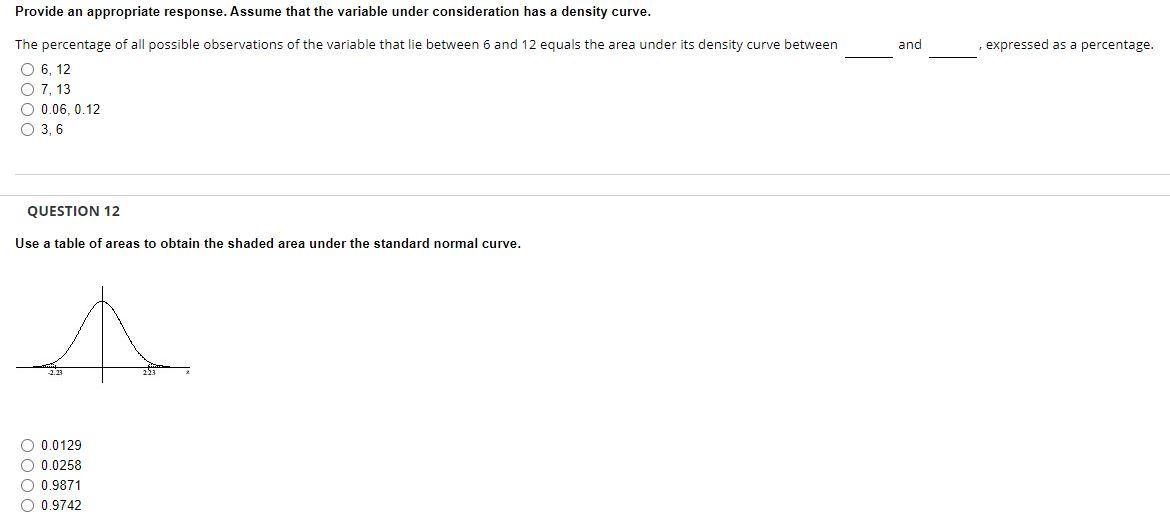 Solved Provide an appropriate response. Assume that the | Chegg.com