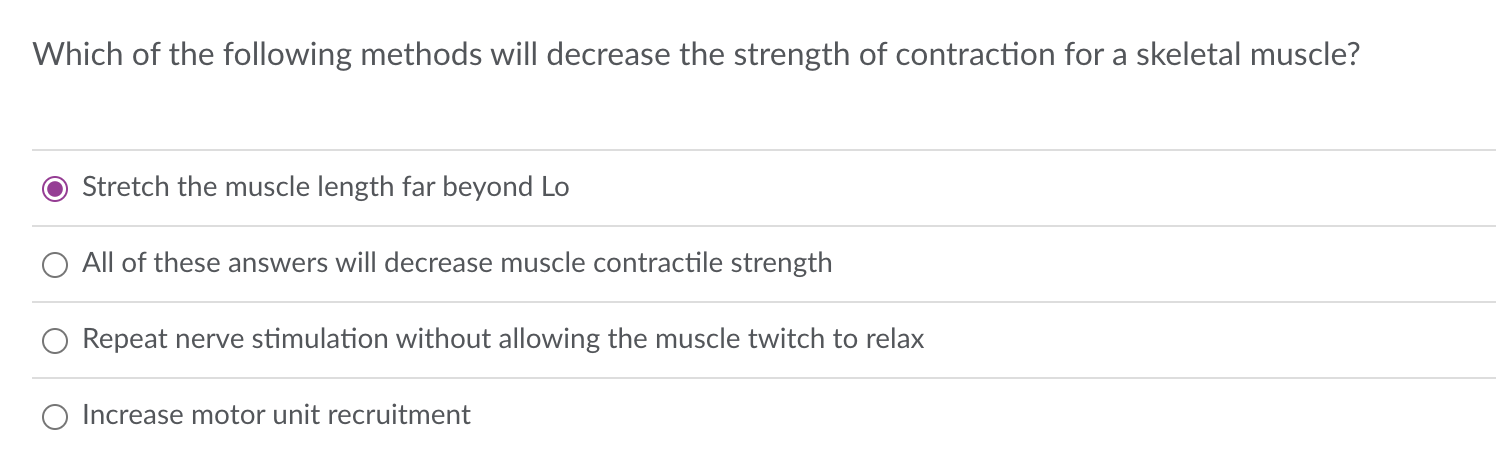 Solved Which of the following methods will decrease the | Chegg.com