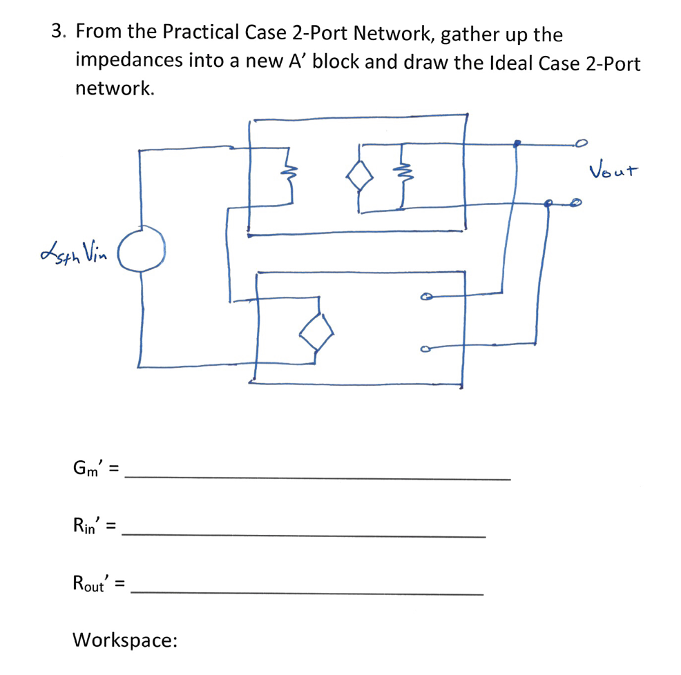 Solved 3. From The Practical Case 2-Port Network, Gather Up | Chegg.com