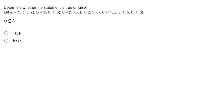 Solved Determine whether the statement is true or false. Let | Chegg.com