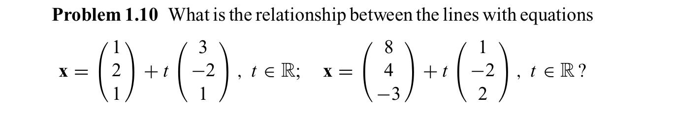 Solved Problem 1.10 What is the relationship between the | Chegg.com