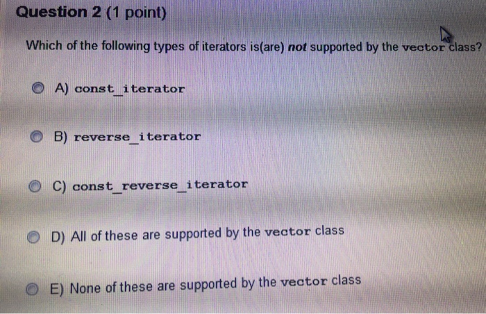 Solved Question 1 (1 point) Which of the following defines | Chegg.com