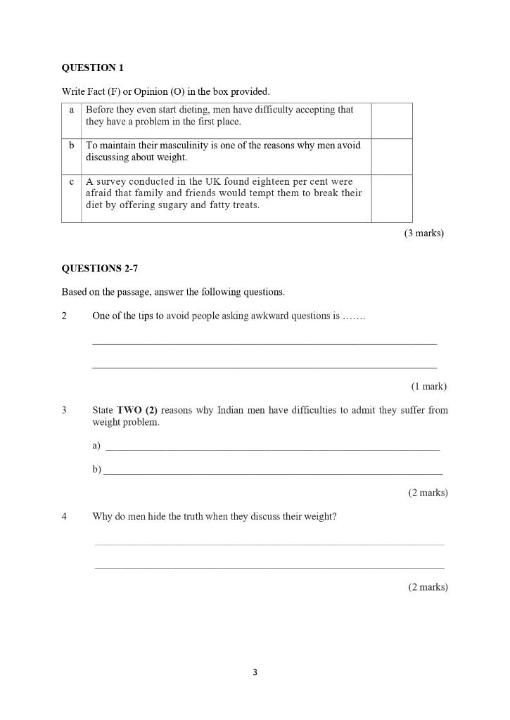 SECTION A QUESTIONS 1-7 Read the following text and | Chegg.com