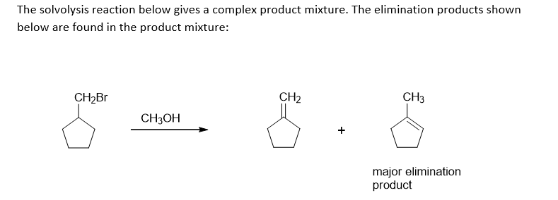 Solved The solvolysis reaction below gives a complex product | Chegg.com