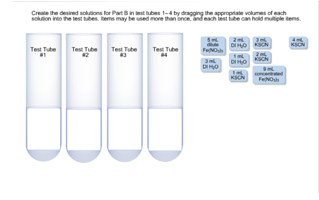 Solved Part B. Absorbance Measurements. 5. Label 4 test