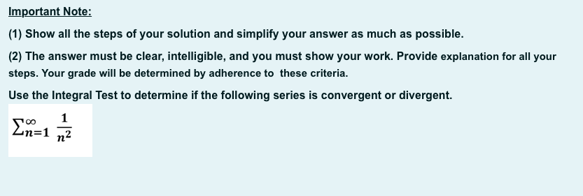 Solved Important Note: (1) Show all the steps of your | Chegg.com