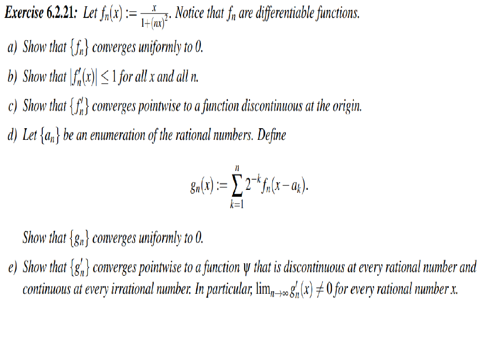 Solved Exercise 6 2 21 Let Fn X X 1 Nx 2 Notice Chegg Com