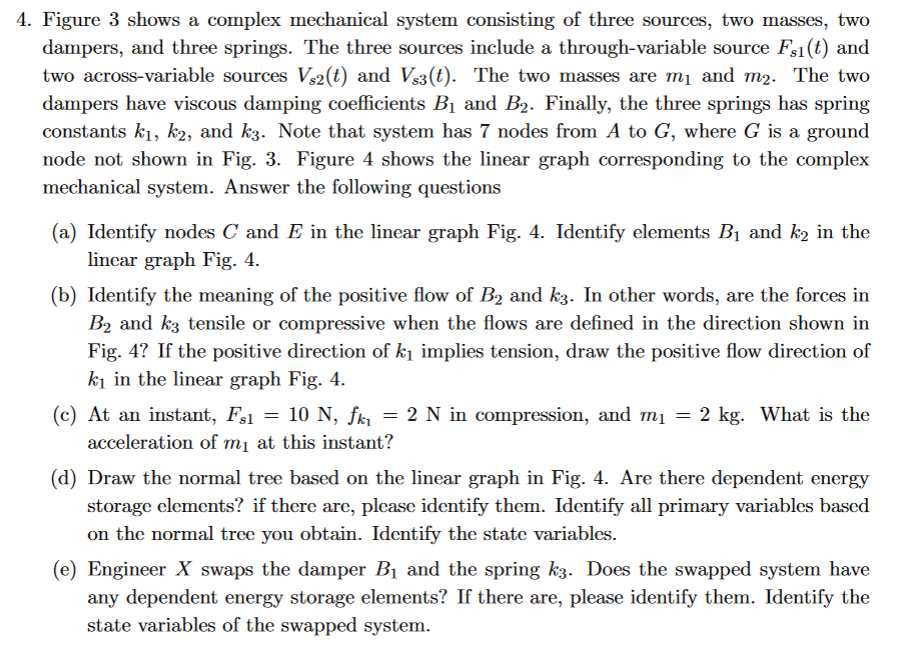 igure 3 shows a complex mechanical system consisting | Chegg.com