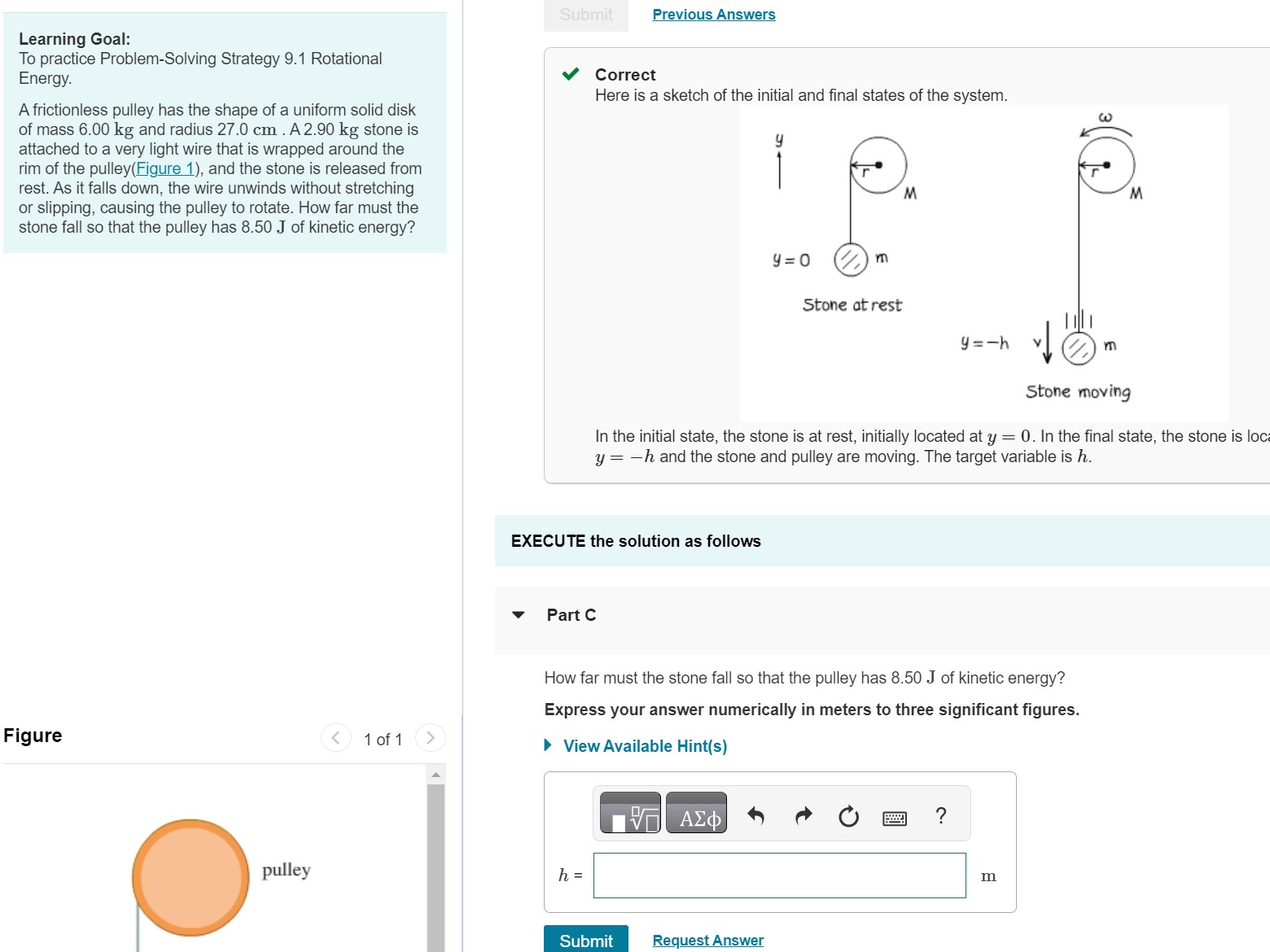 Solved Learning Goal: To Practice Problem-Solving Strategy | Chegg.com