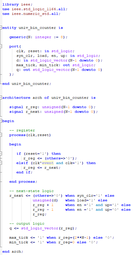 Solved how many times would the process block in the code | Chegg.com