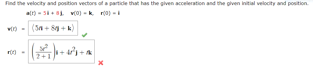 Solved (a) Find the position vector of a particle that has | Chegg.com