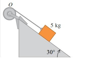 Solved Un Bloque Con Masa M = 5 Kg Baja Deslizándose Por Una | Chegg.com