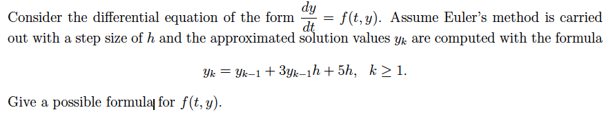 Solved dy Consider the differential equation of the form = | Chegg.com