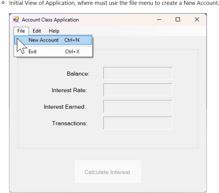 Solved 6. Account Class You are a programmer for the Home | Chegg.com