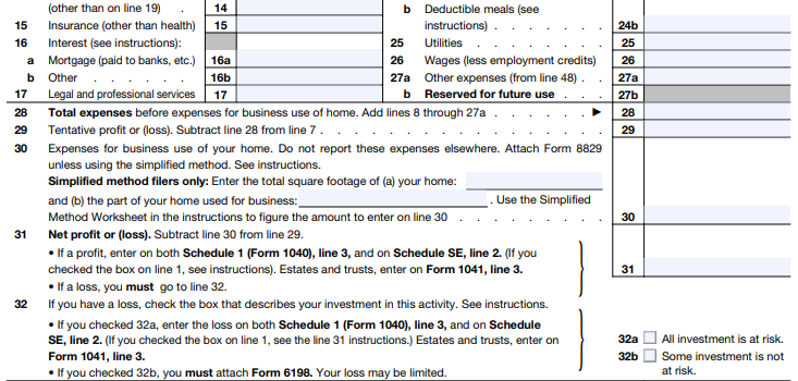 Please fill out SCHEDULE C FORM attached below based | Chegg.com