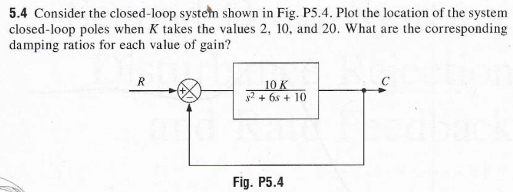 solved-5-4-consider-the-closed-loop-system-shown-in-fig-chegg