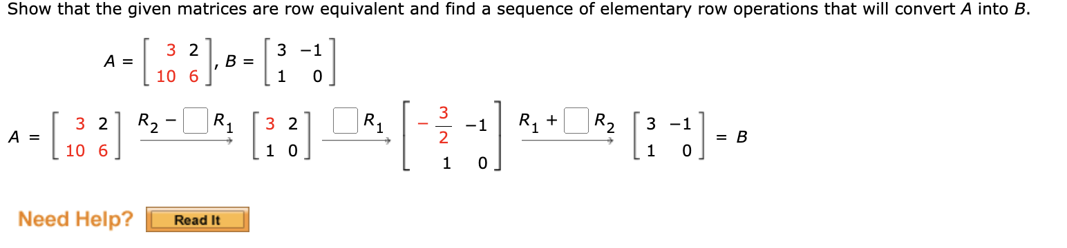 Solved A=[31026],B=[31−10]x1−3x2−2x3=0 −x1+2x2+x3=0 | Chegg.com