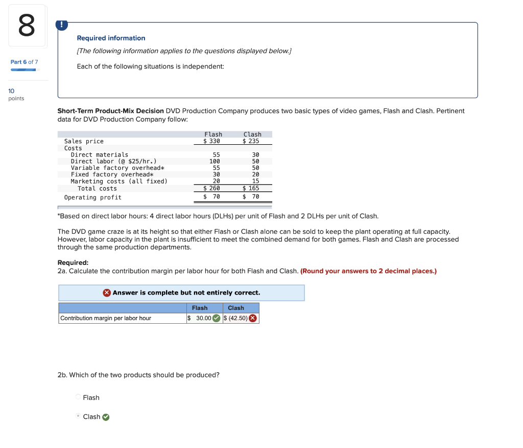 Solved 8 Part 6 of 7 10 points Required information [The