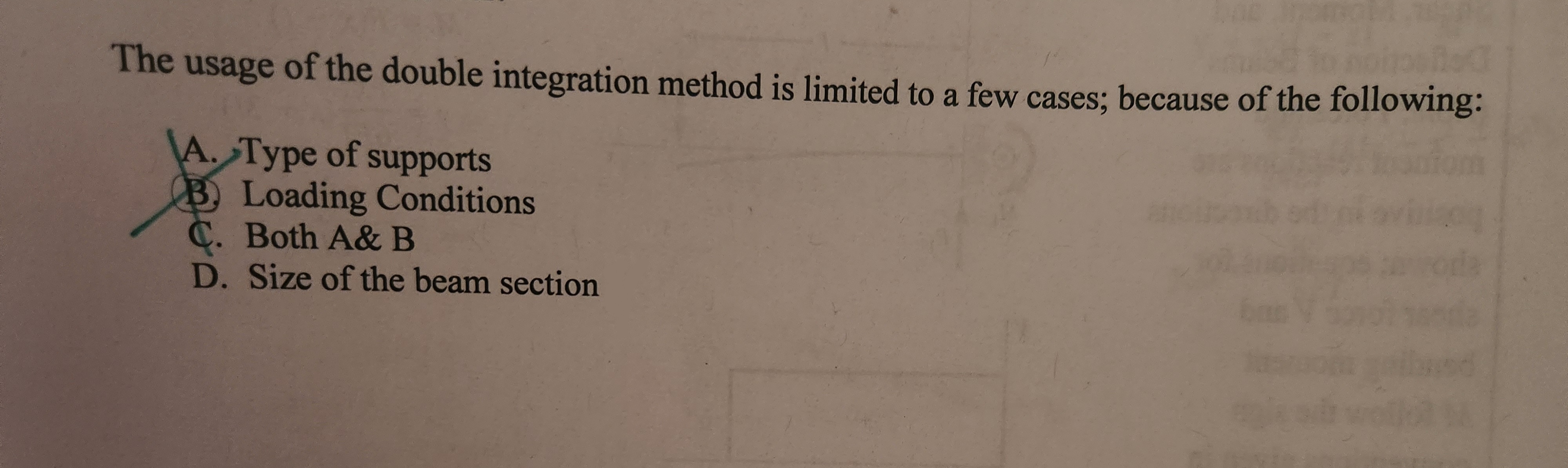 The usage of the double integration method is limited | Chegg.com