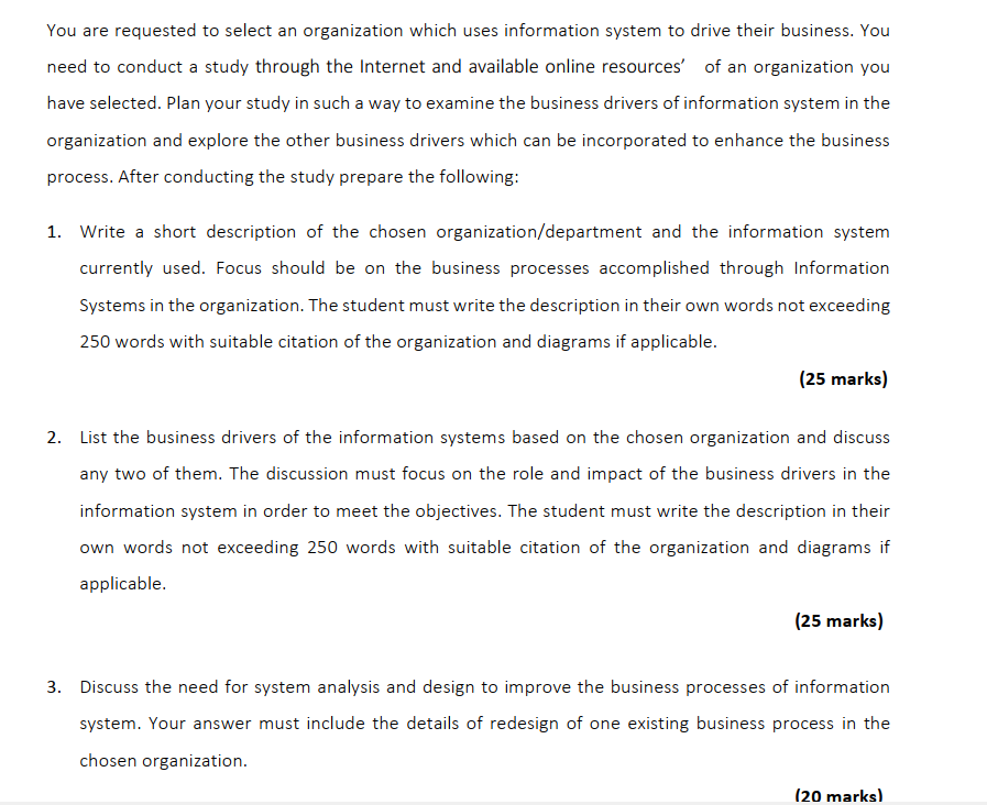 Solved Online marking An examining organization has been