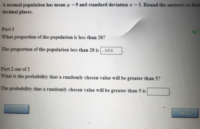 Solved A Normal Population Has Mean μ-9 And Standard | Chegg.com