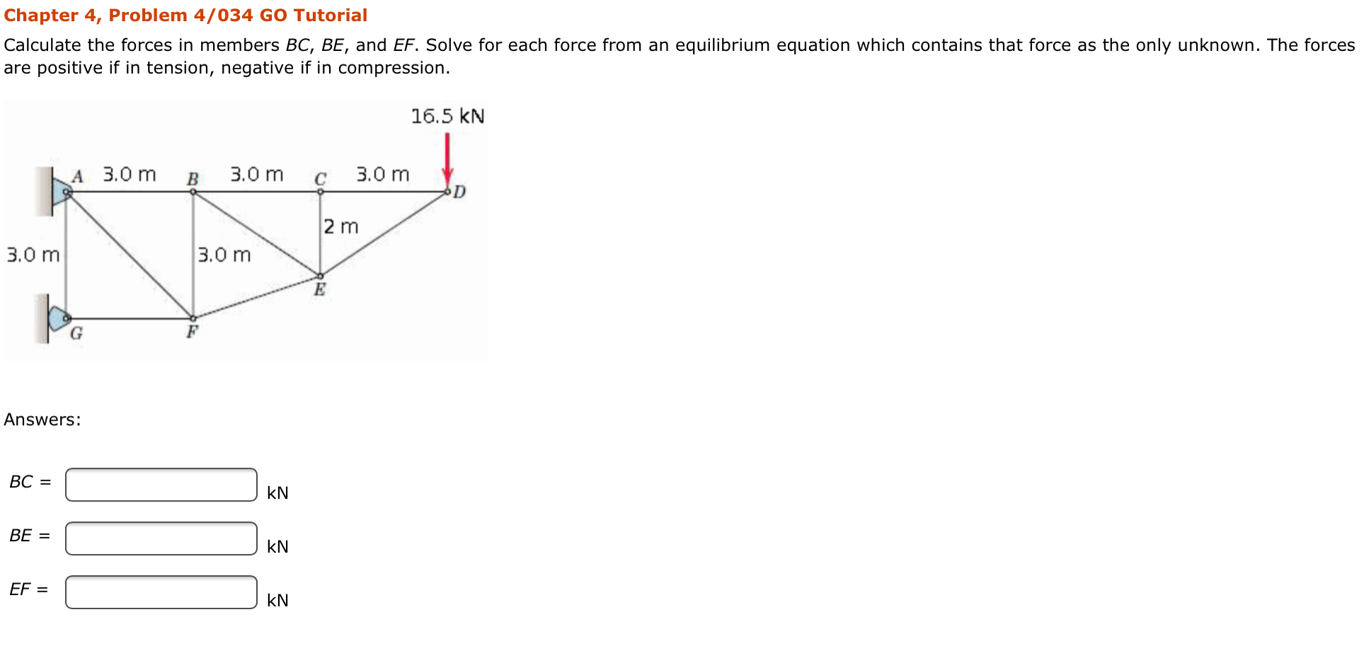 Solved Chapter 4, Problem 4/034 GO Tutorial Calculate the | Chegg.com