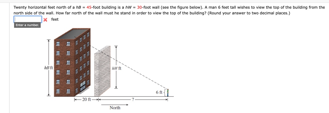 solved-twenty-horizontal-feet-north-of-a-hb-45-foot-chegg