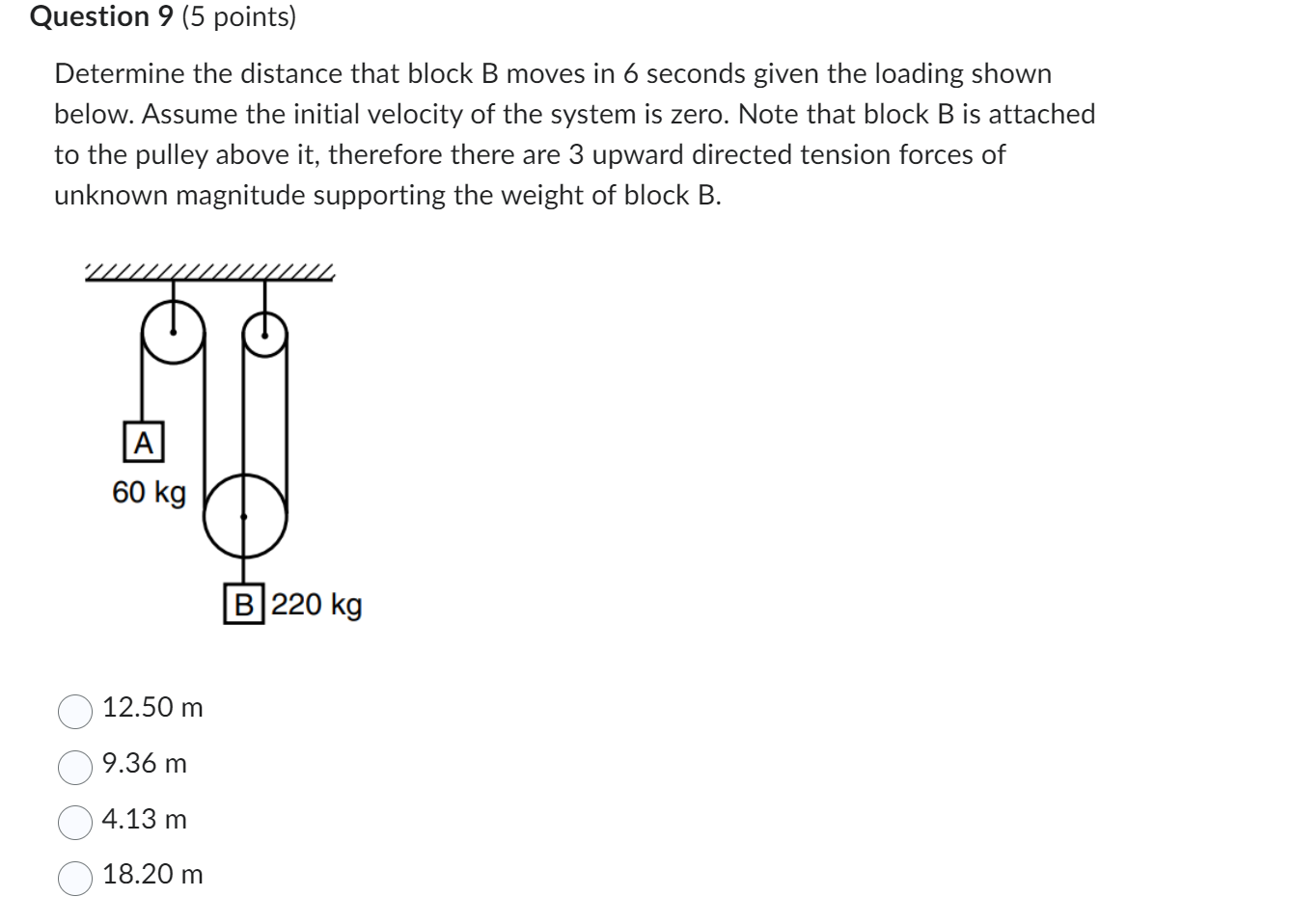 Solved Determine The Distance That Block B Moves In 6 | Chegg.com