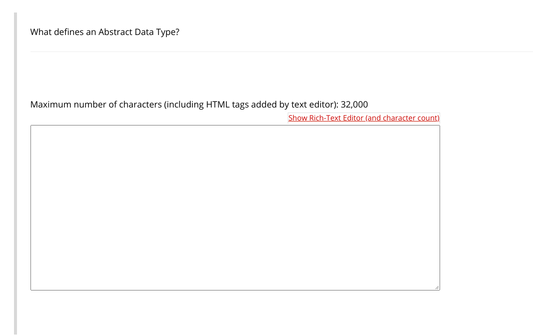 Solved What defines an Abstract Data Type? Maximum number of | Chegg.com