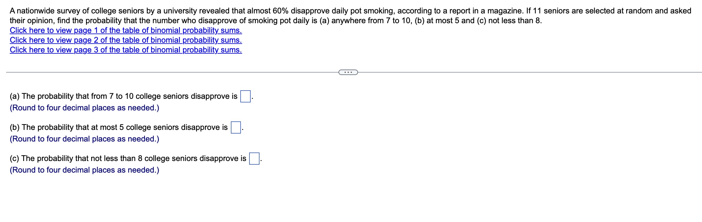 Solved A Nationwide Survey Of College Seniors By A | Chegg.com