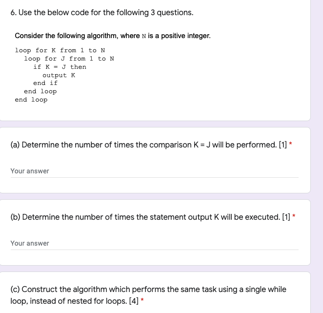 Solved 6. Use the below code for the following 3 questions. | Chegg.com