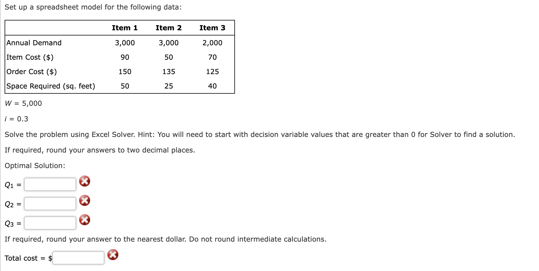 Solved The Economic Order Quantity (EOQ) Model Is A | Chegg.com