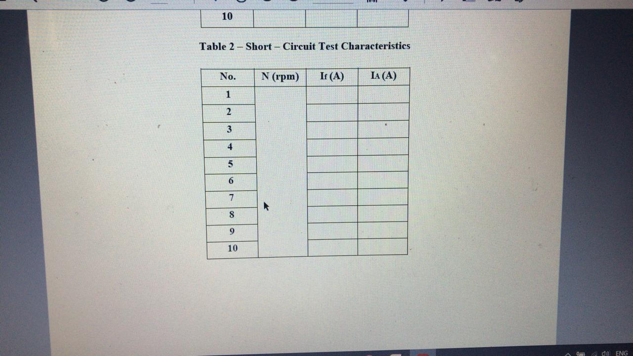 Open Testing Servers Power Table Instructions: 1. Perform the open-circuit test of the | Chegg.com