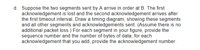 Solved 3. Host A and B are communicating over a TCP | Chegg.com