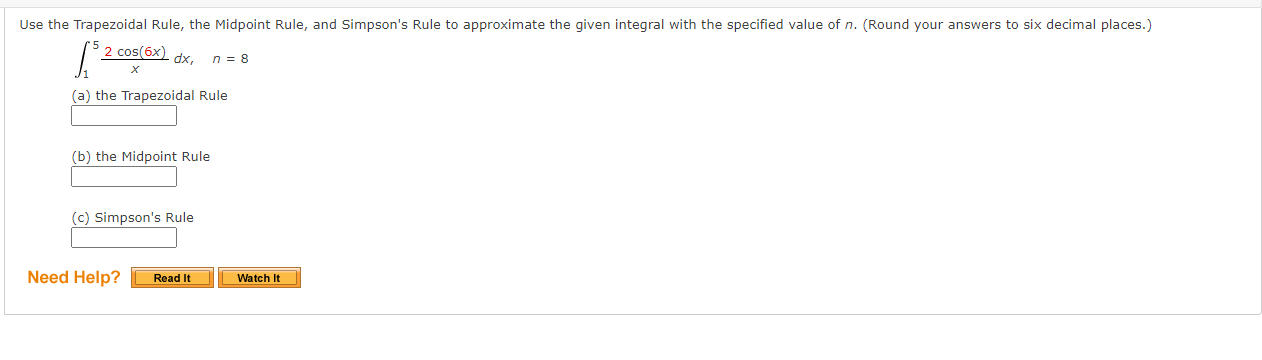 Solved Use the Trapezoidal Rule, the Midpoint Rule, and | Chegg.com
