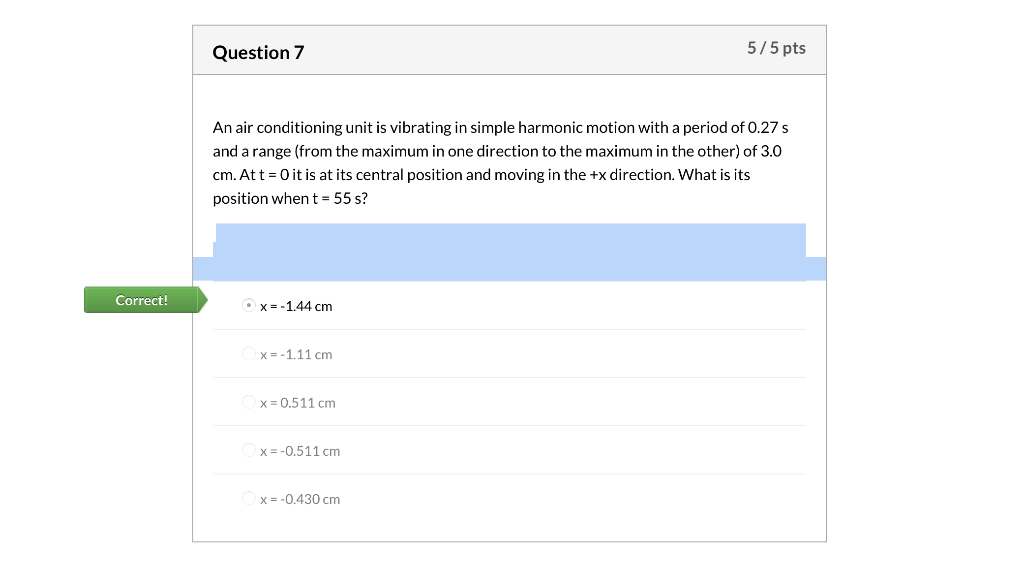 Solved Question 7 5/5 pts An air conditioning unit is | Chegg.com