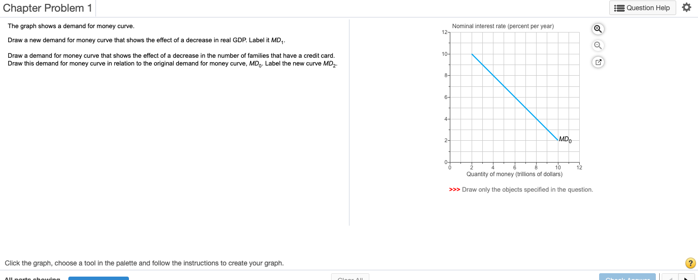 Solved Chapter Problem 1 Question Help The graph shows a | Chegg.com
