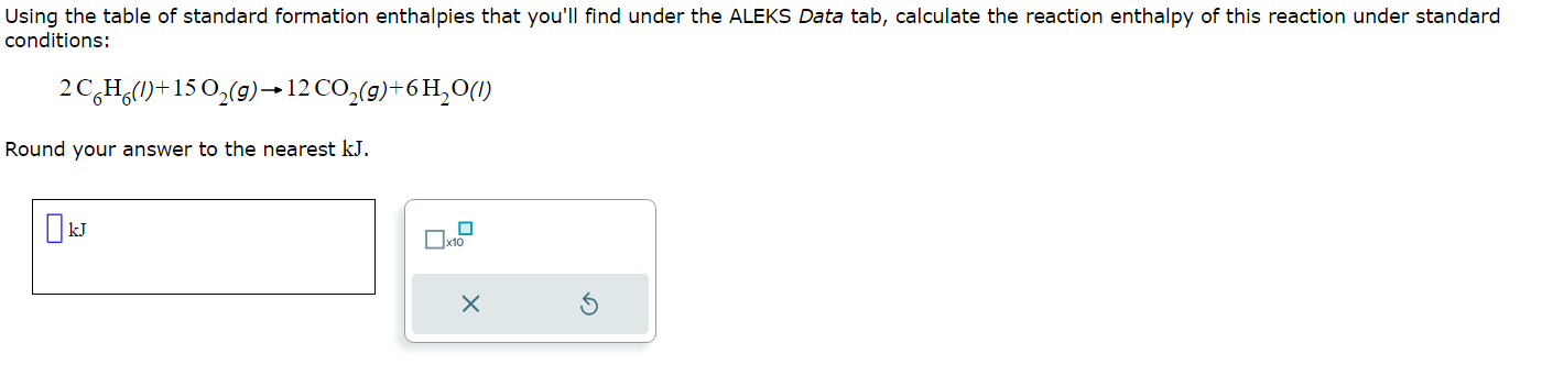 Solved Using the table of standard formation enthalpies that | Chegg.com