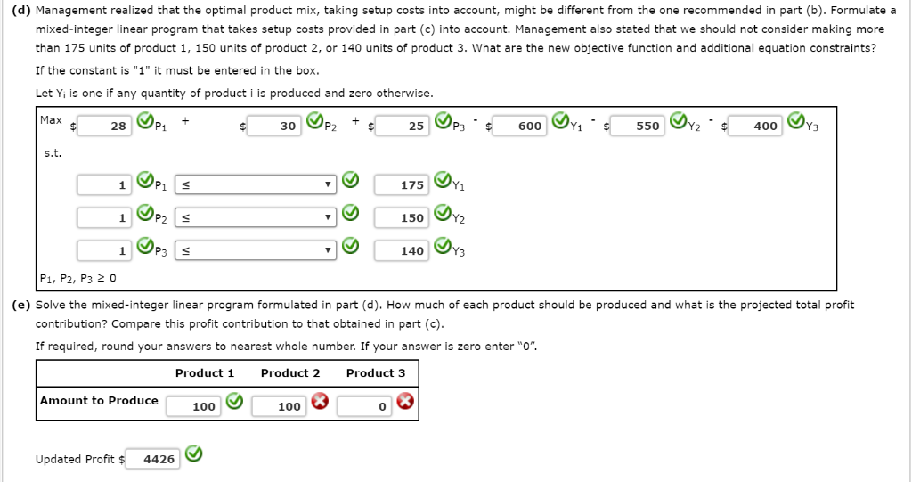 Solved Hart Manufacturing makes three products. Each product