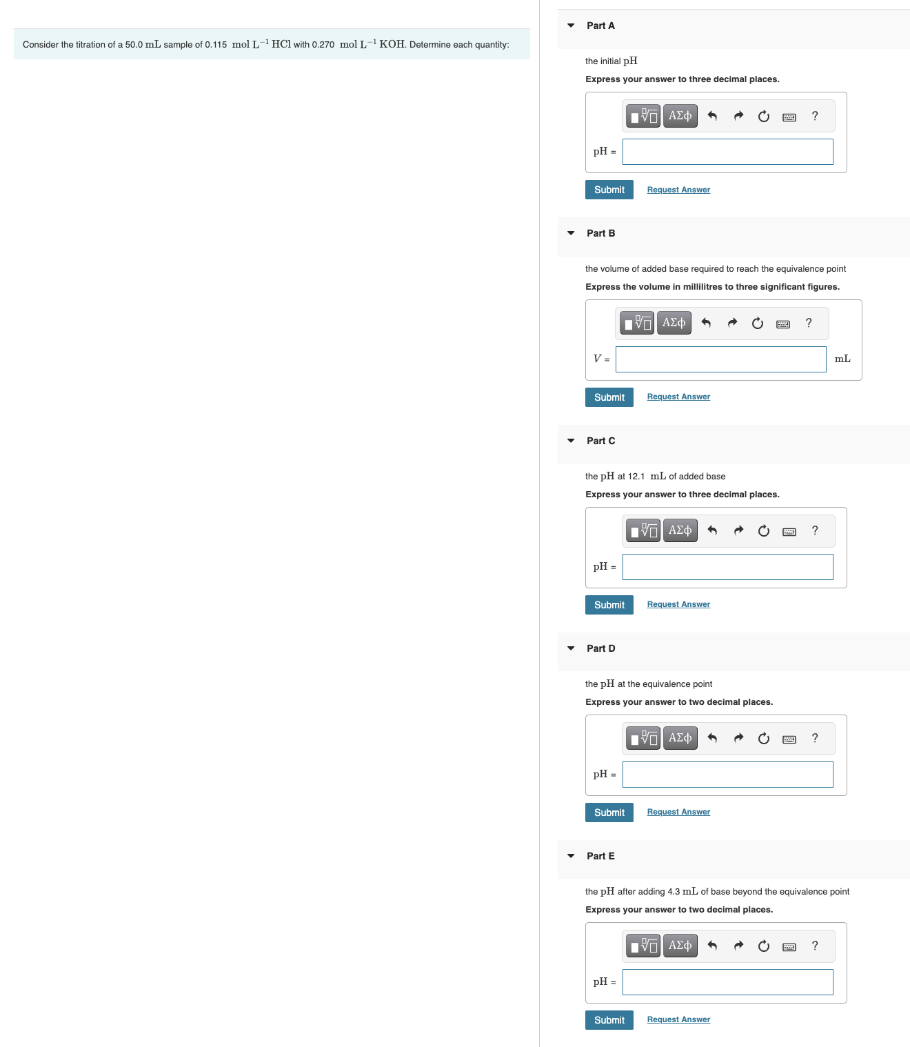 Solved What is the pH of a buffer solution prepared by | Chegg.com