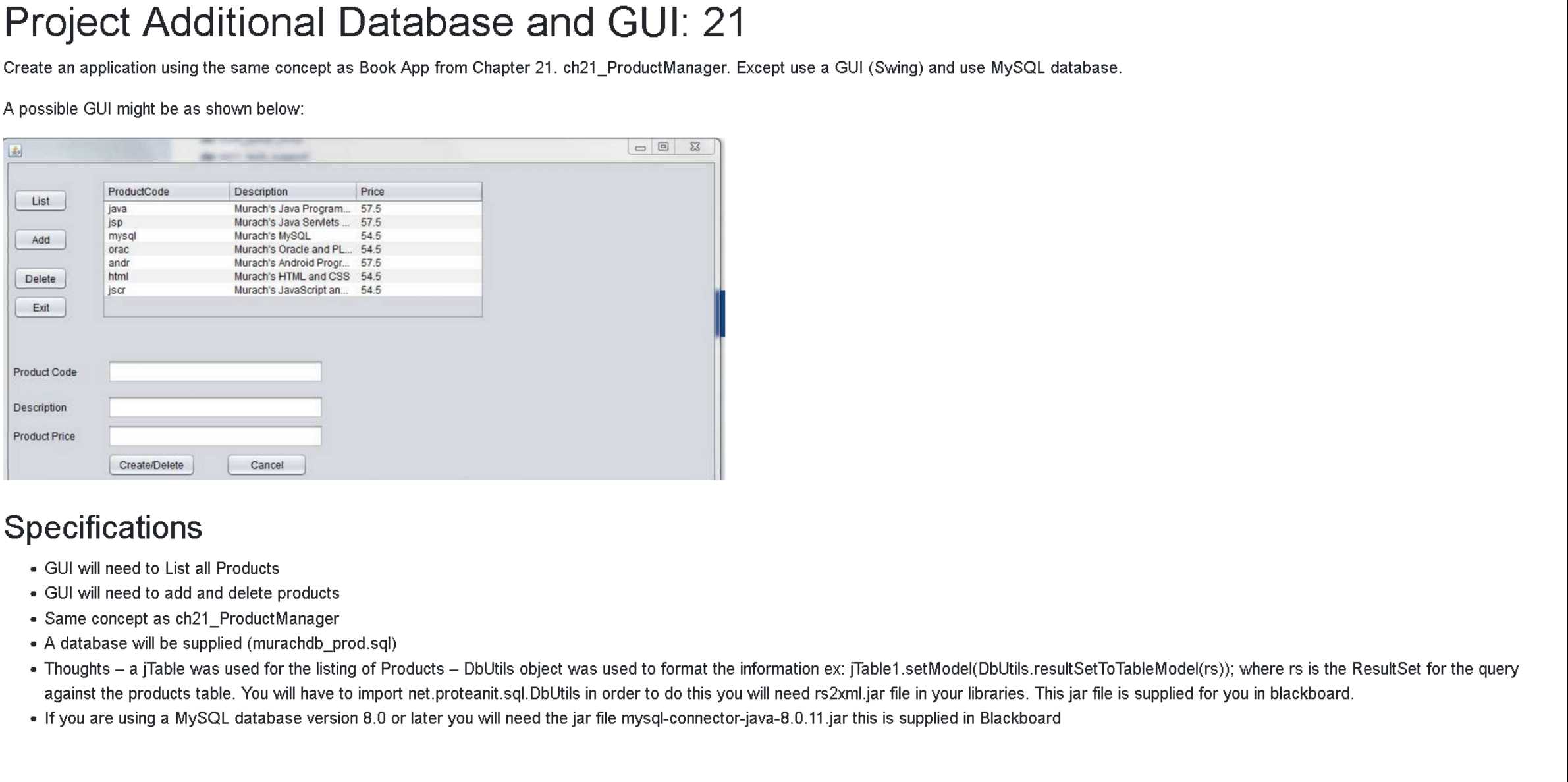 Solved I need assistance with this Java ProjectProject | Chegg.com