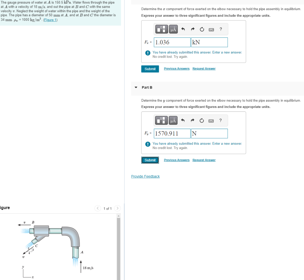 solved-the-gauge-pressure-of-water-at-a-is-150-5kpa-water-chegg