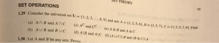 Solved SETS AND SUBSETS 1.26 Which of the following sets are | Chegg.com