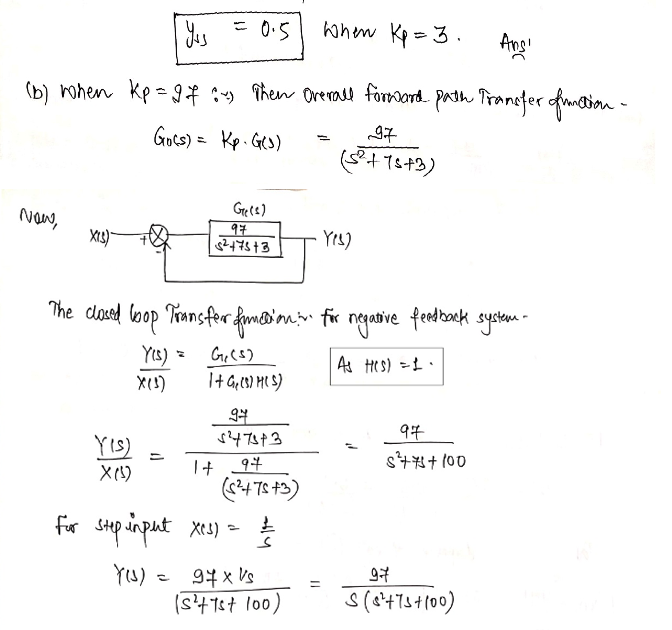 Solved Uue Simulink to plor the response of the closed loop | Chegg.com